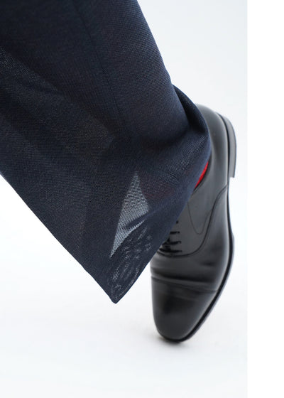 -Mesh Flared Trousers-