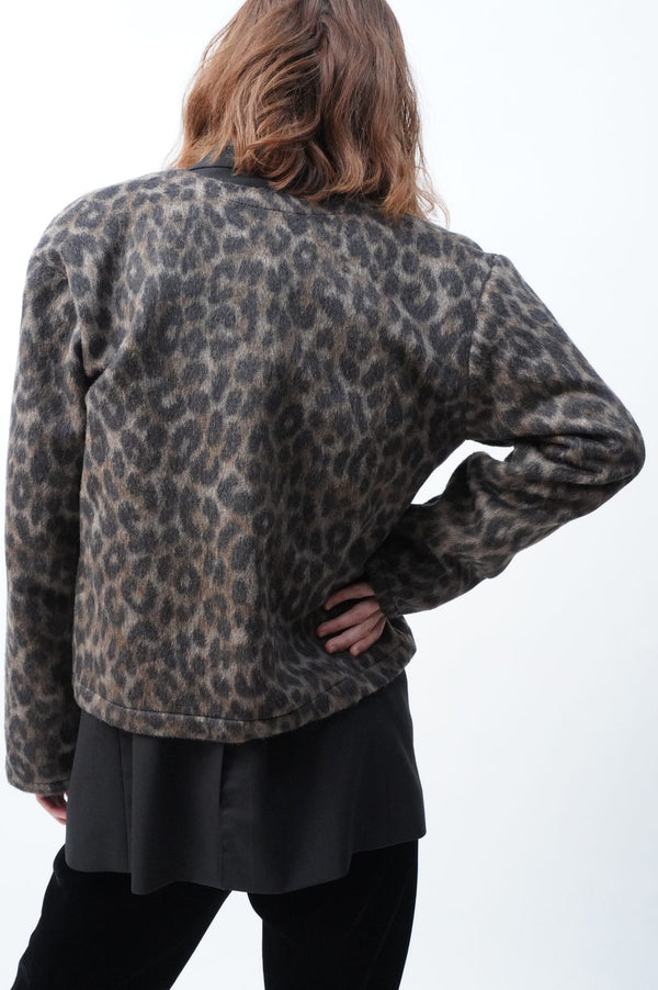 [MANHOLE EDITION] -Leopard Cardigan with Treasure Buttons-