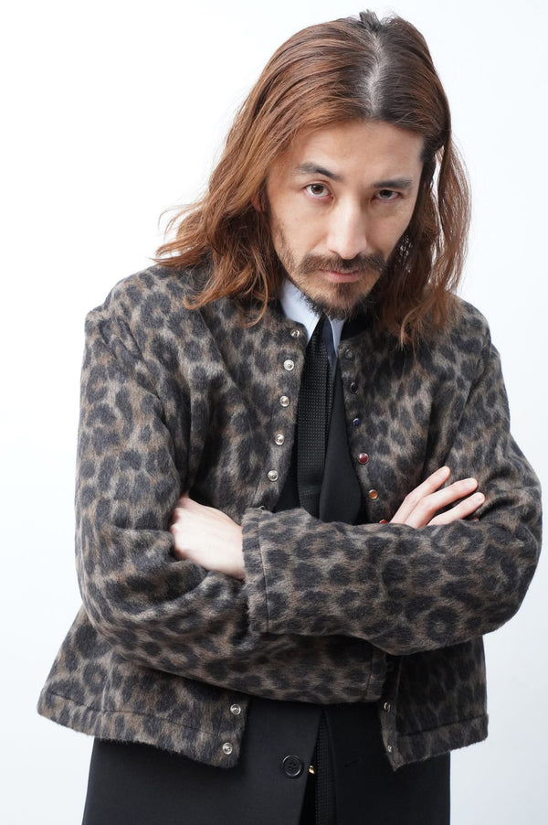 [MANHOLE EDITION] -Leopard Cardigan with Treasure Buttons-