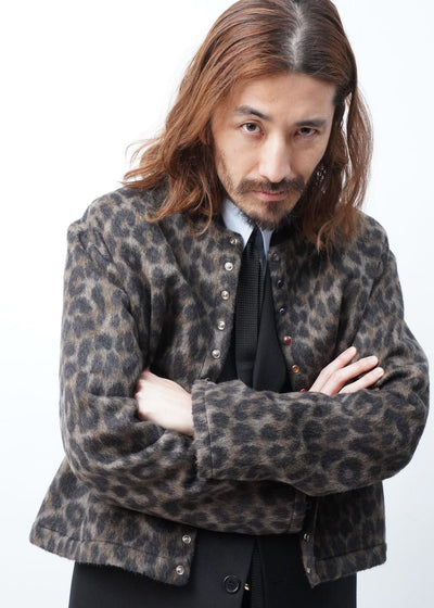 [MANHOLE EDITION] -Leopard Cardigan with Treasure Buttons-
