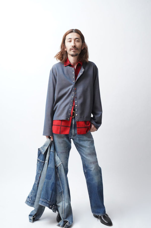 [MANHOLE EDITION] -Wool Cardigan with Treasure Buttons-